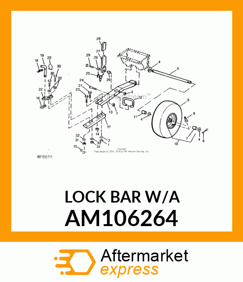 LOCK BAR W/A AM106264