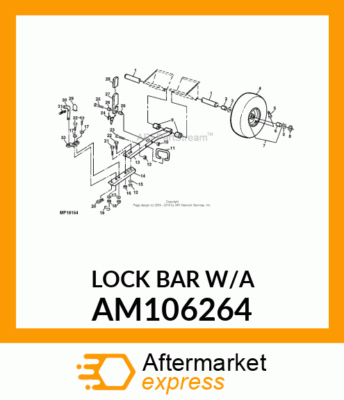 LOCK BAR W/A AM106264