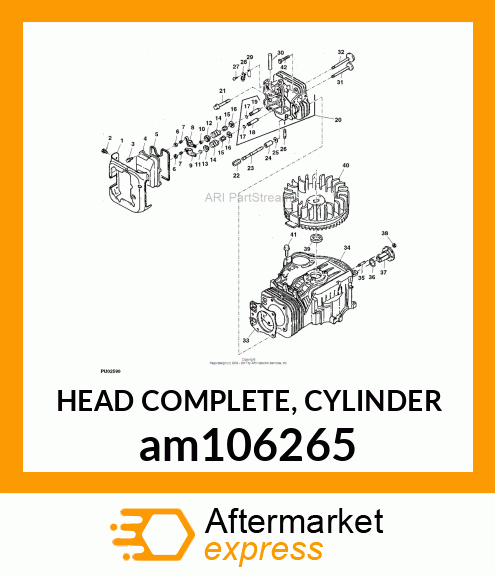 HEAD COMPLETE, CYLINDER am106265