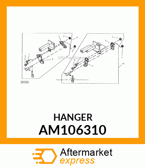 Hanger - LUG, OUTSIDE RH-WELDED AM106310
