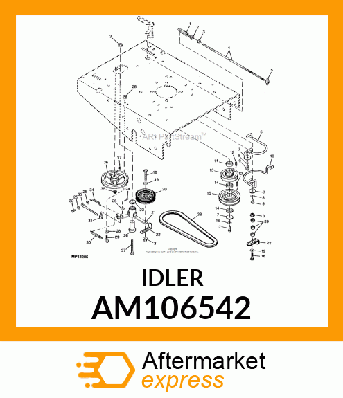 Idler Trans with Bushing AM106542