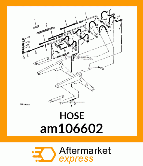 HOSE, HYDRAULIC am106602