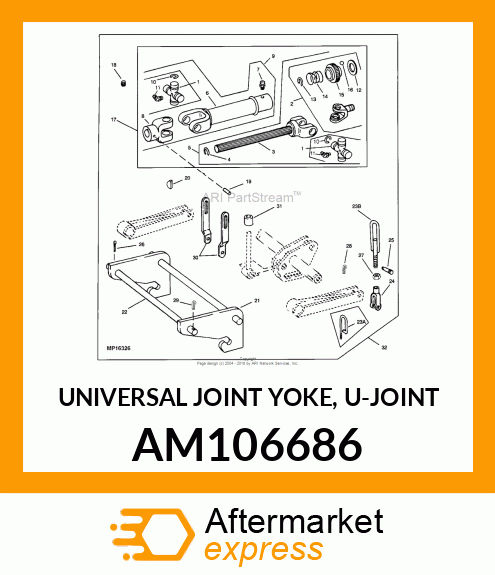 Universal Joint Yoke AM106686