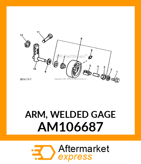 ARM, WELDED GAGE AM106687