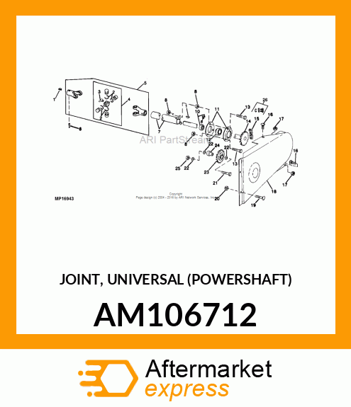 JOINT, UNIVERSAL (POWERSHAFT) AM106712