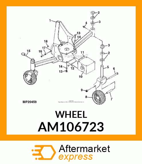 TIRE AND WHEEL ASSEMBLY, ASSY, WHEE AM106723