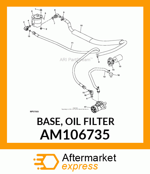BASE, OIL FILTER AM106735