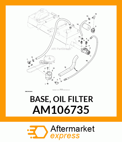 BASE, OIL FILTER AM106735