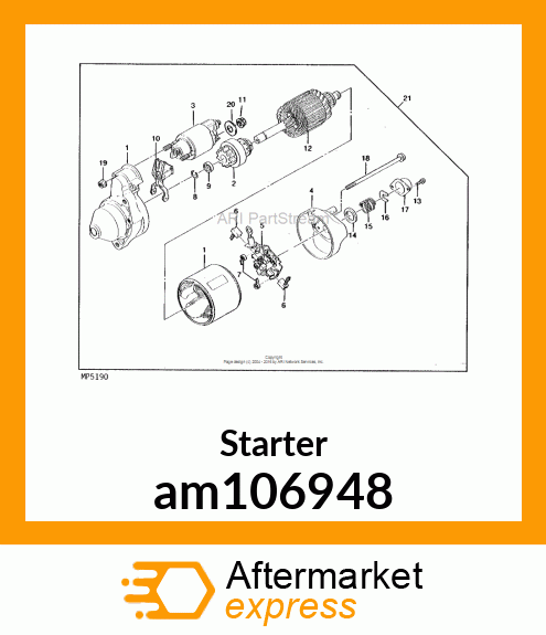 ELECTRIC STARTER ASSY am106948