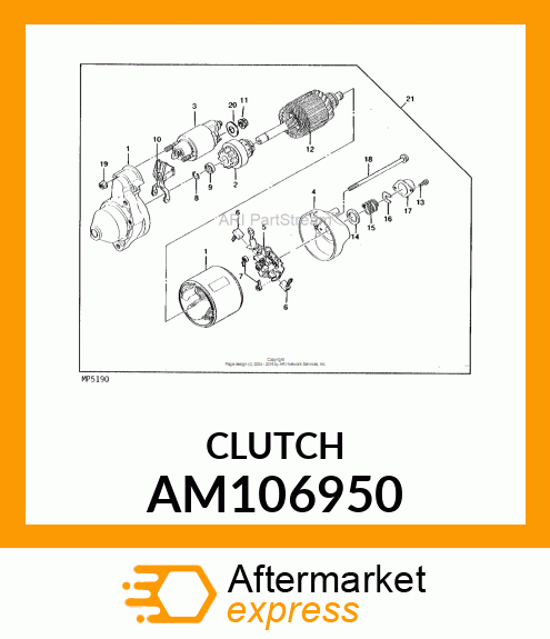 Clutch - CLUTCH ASSY AM106950