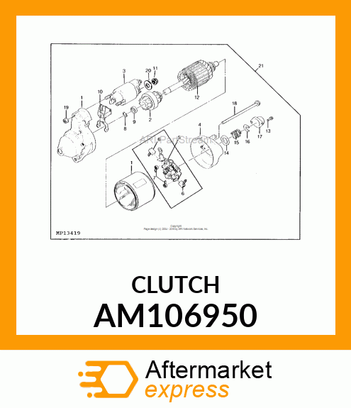 Clutch - CLUTCH ASSY AM106950