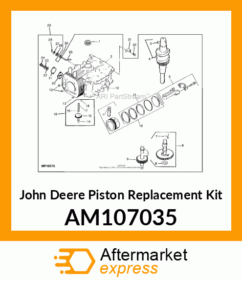 Piston Replacement Kit AM107035