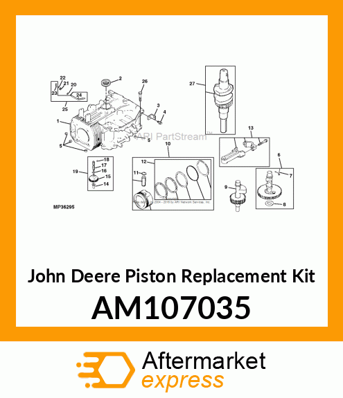 Piston Replacement Kit AM107035