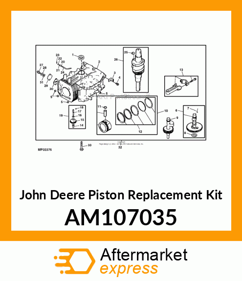 Piston Replacement Kit AM107035