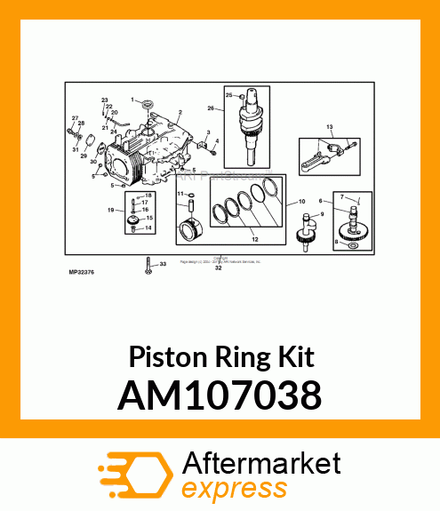 Piston Ring Kit AM107038