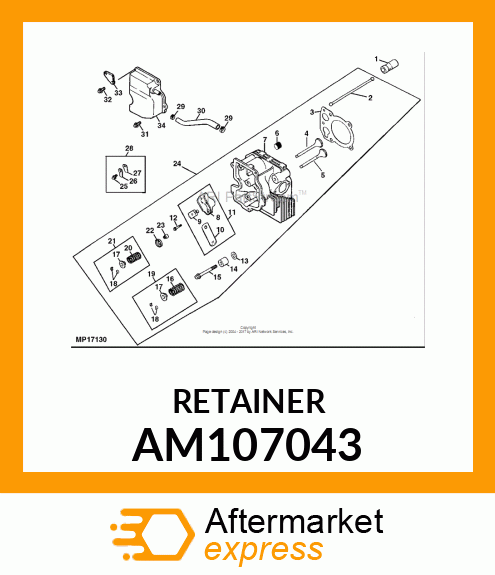 KIT, RETAINER AM107043