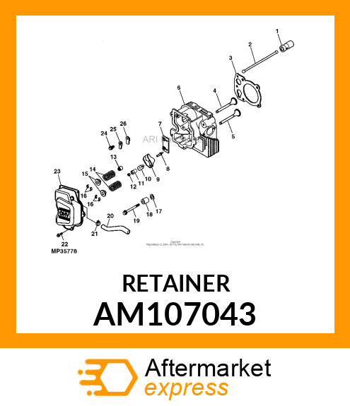 KIT, RETAINER AM107043