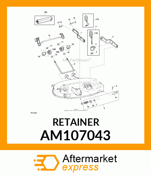 KIT, RETAINER AM107043