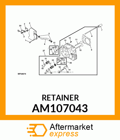 KIT, RETAINER AM107043