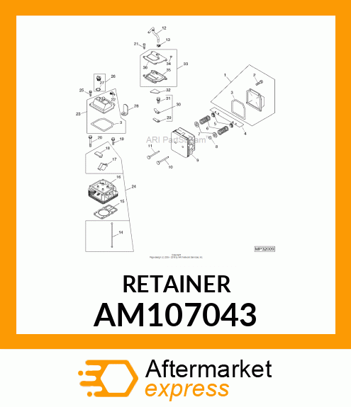 KIT, RETAINER AM107043