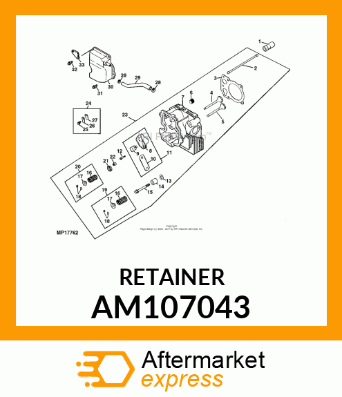 KIT, RETAINER AM107043