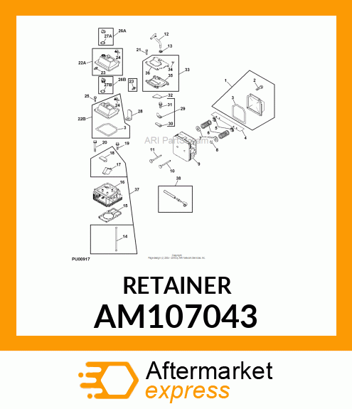 KIT, RETAINER AM107043