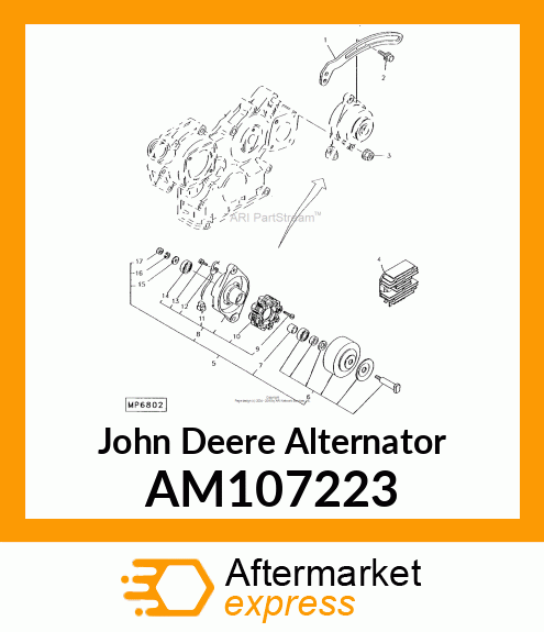High Capacity Alternator Kit (35 amp) AM107223