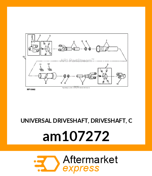 UNIVERSAL DRIVESHAFT, DRIVESHAFT, C am107272