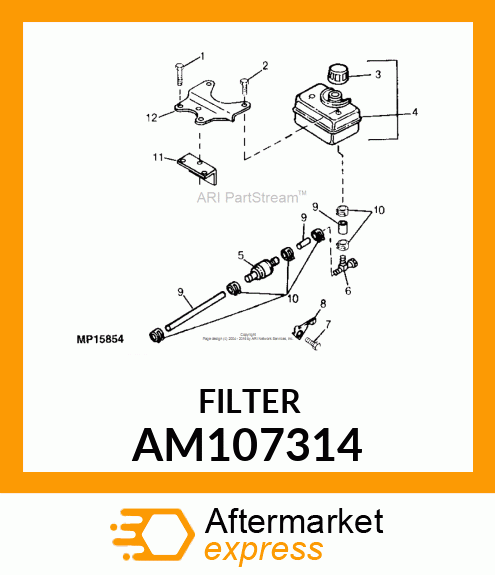 FUEL FILTER, FILTER, FUEL AM107314