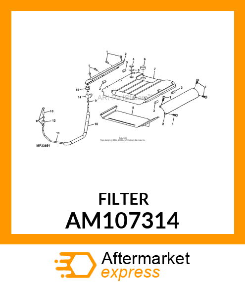 FUEL FILTER, FILTER, FUEL AM107314