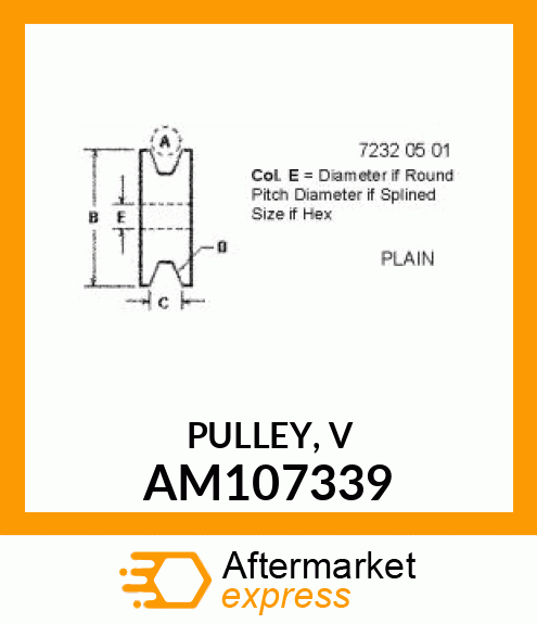 PULLEY, V AM107339
