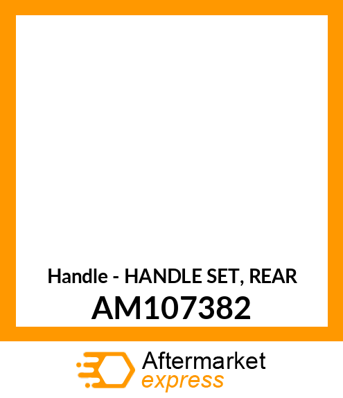 Handle - HANDLE SET, REAR AM107382