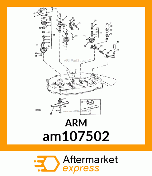 ARM, ARM, WELDED JACKSHEAVE am107502