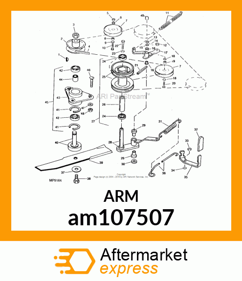 ARM, ARM, WELDED JACKSHEAVE am107507