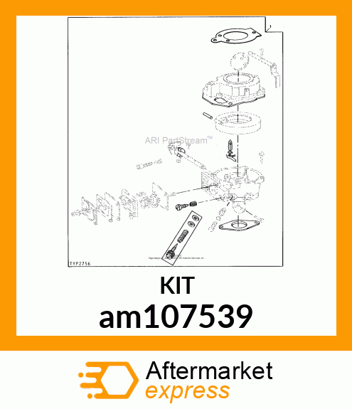 KIT, CARBURETOR OVERHAUL am107539