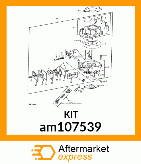 KIT, CARBURETOR OVERHAUL am107539