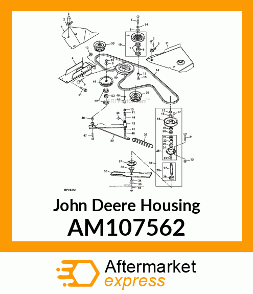 HOUSING, SPINDLE HOUSING ASSEMBLY AM107562