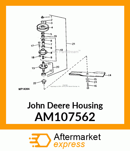 HOUSING, SPINDLE HOUSING ASSEMBLY AM107562