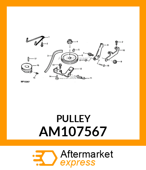 SHEAVE, WELDED DRIVEN AM107567