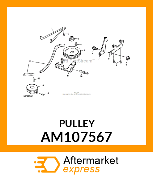 SHEAVE, WELDED DRIVEN AM107567