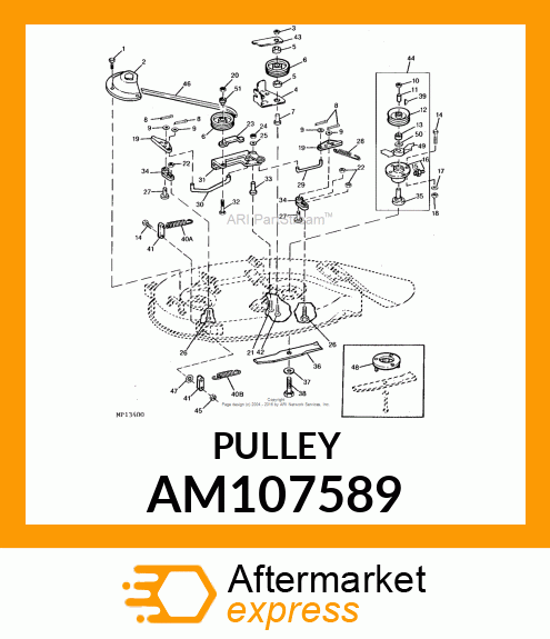 SHEAVE, WELDED amp; RIVETED AM107589