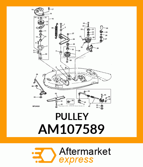 SHEAVE, WELDED amp; RIVETED AM107589