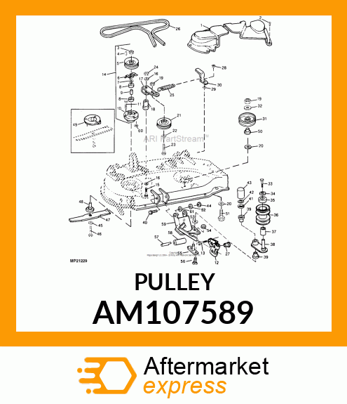 SHEAVE, WELDED amp; RIVETED AM107589