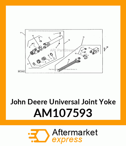 YOKE AND SHAFT AM107593