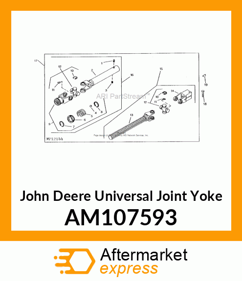 YOKE AND SHAFT AM107593