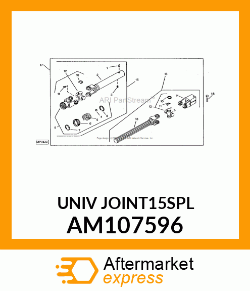 Universal Driveshaft AM107596