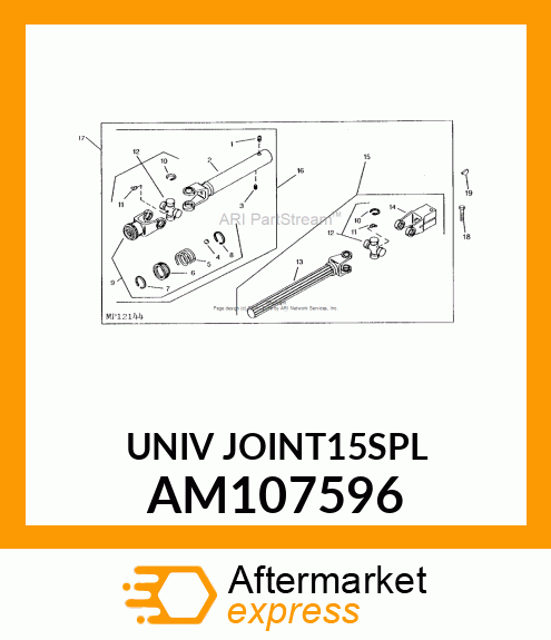 Universal Driveshaft AM107596