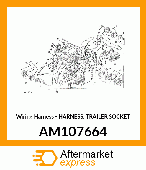 Harness Trailer Socket AM107664