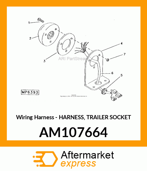 Harness Trailer Socket AM107664