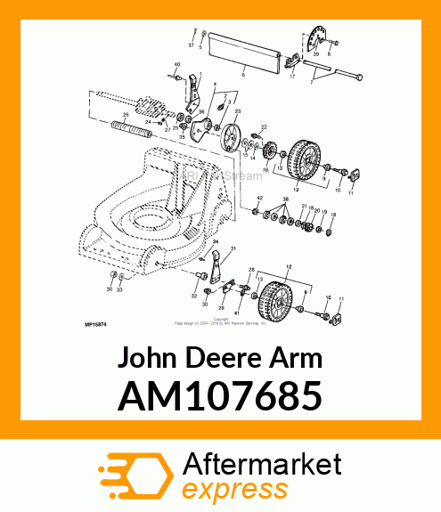 ARM amp; BEARING ASSEMBLY AM107685